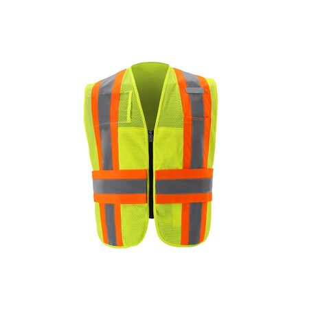 2W International Mesh Contrast Incident Command Vest, Class 2, Regular IC115MC-2 RG